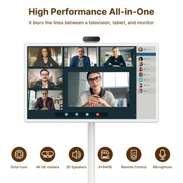 Quality Floor Standing Android Portable Mobile Stand By Me Tv with Camera Hd Video 21.5 for sale