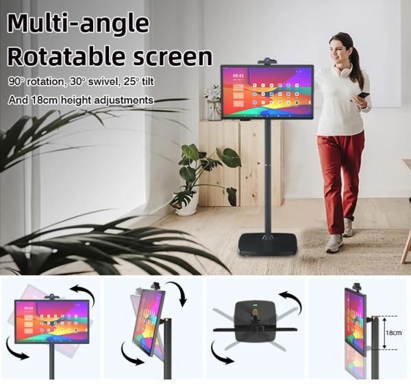 Quality Portable Indoor 22Inch Android Standbyme TV Moving Smart WiFi Touch Screen Floor for sale