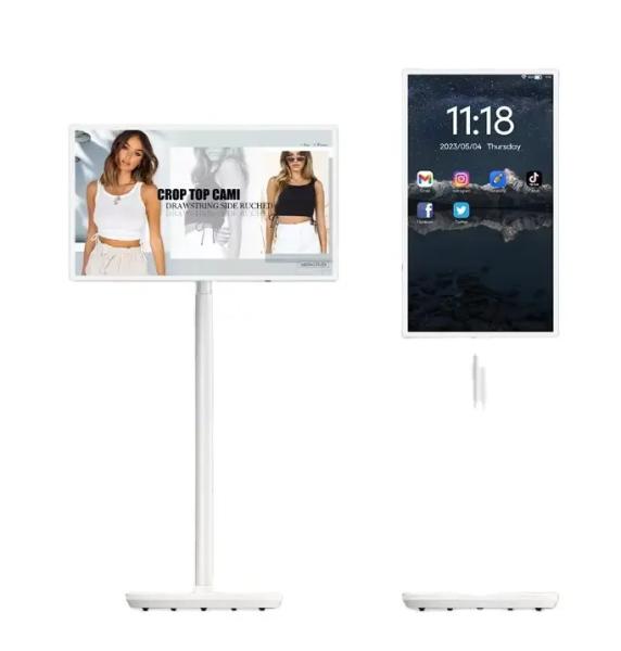 Quality 21.5 Inch Capacity Touch Digital Signage Display Movable Smart TV Standby Me for sale