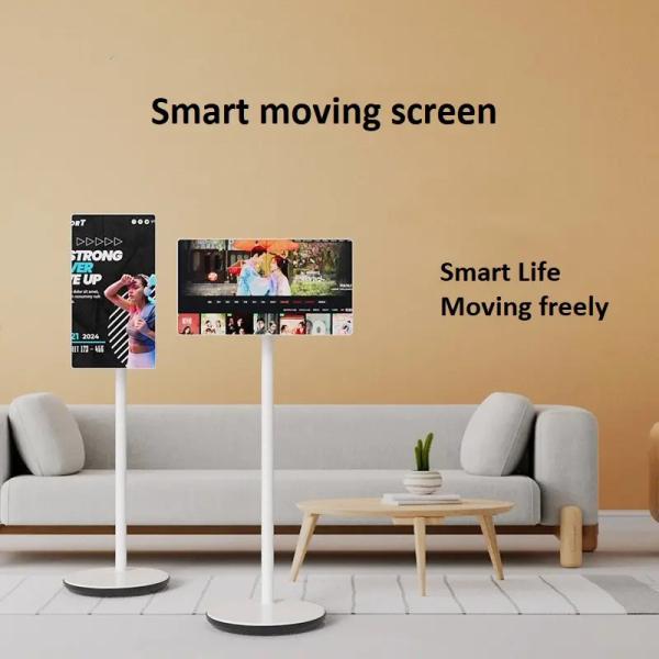 Quality 128GB Android 12 OS Smart Movable Smart TV LCD Display Bluetooth 5.0 4K Camera for sale