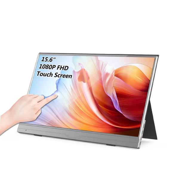 Quality 15.6 Inch 250nits FHD LCD Touch Display Type C Portable Touch Screen Monitor For Laptop for sale