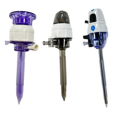 中国 Disposable Trocar Set Single Use Surgery Suction Cannula Trocars Bladeless Veterinary Instruments 販売のため