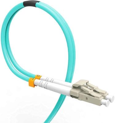 China Fiber Optic Cables with LC to LC Multimode OM3 Duplex 50/125 OFNP for sale