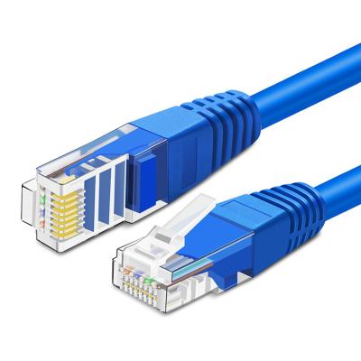 China Hot sale Cat5e cable patch cord 8P8C RJ45 Connector LAN Network cable Cat5e wire patch cord with copper conductor for sale