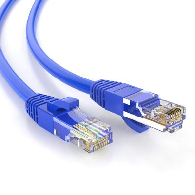 China RJ45 computer netwwork cord Cat5e/Cat6/Cat6a patch cord lan cable UTP 24AWG Copper wire Cat5e Ethernet path cable for sale