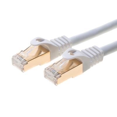 Chine Corde de correction protégée plaquée par or supérieur de réseau de câble cuivre de l'Ethernet RJ45 de corde de correction du produit nouveau S/FTP CAT7 à vendre