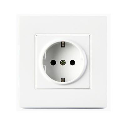China European 16A wall power outlet German wall socket type 86 plate outlets EU sockets for sale
