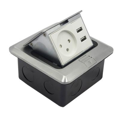 China CCC Floor Electrical Outlet , Pop Up Countertop Outlet Waterproof Socket for sale