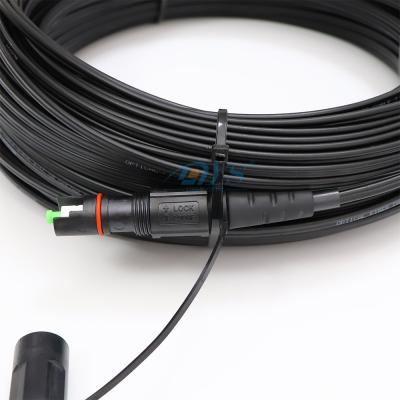 China 1 Fiber Fiber Optic H connector SC APC OptiTap to SC/APC FTTH drop Cable Assembly for sale
