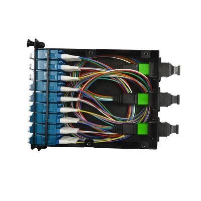 China High density 36 fiber cores LC MPO cassette box MTP module For MPO Patch Panel for sale