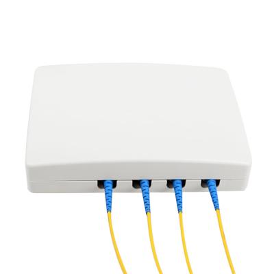 China Fiber optic 4 cores rackmount 4core ftth fiber optic cable terminal box/distribution box for sale