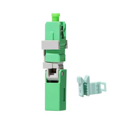 China Reusable Fiber Optical Quick Connector Fast SC APC Connector For FTTH Drop Cable for sale