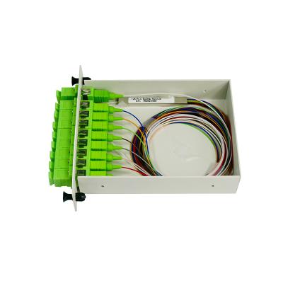 Chine avec le diviseur optique de PLC de fibre du type 1 *8 de cassette de connecteurs de SC/APC à vendre