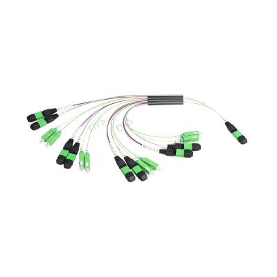 China DYS New Product 1X8 PLC Splitter with MPO SC Connectors FTTH Steel Tube Type Fiber Optic Splitter for sale