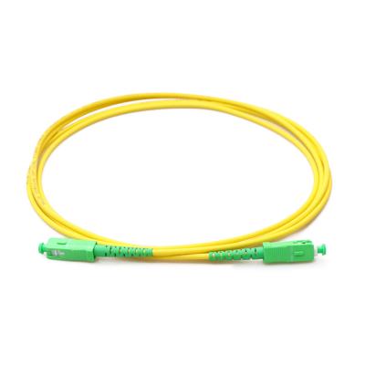China Factory Best Price SC-SC APC SingleMode Simplex 9/125 Armored 3 Meter Fiber Optic SC Patch Cord Cable Price for sale
