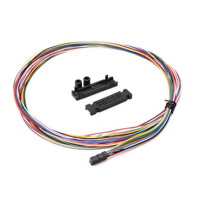 Китай Отрезок провода волокна наборов разветвителя трубки волокна ленточного кабеля 12 FTTH 0.9mm с медными зажимами продается