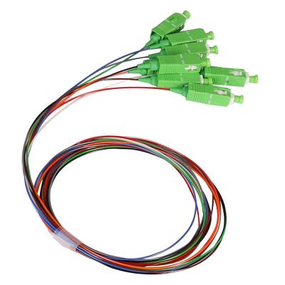 China SC APC UPC 8 do LC trança da fita da fibra ótica de 12 cores à venda