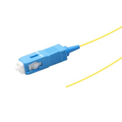China FTTH Pigtail Connector SC FC LC ST Optical Fiber Single/Multi Mode Pigtail Fiber Optic FTTH Pigtail for sale