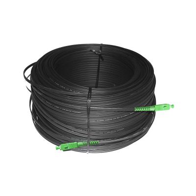 China Cordón de remiendo al aire libre óptico al aire libre del cable óptico de la fibra del cable de descenso del puente FTTH del equipo SC/UPC SC/APC de la fibra óptica G657A en venta