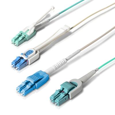 China Fiber Optic Patch Lead LC Uniboot with Push Pull Tab/Switch Polarity for sale