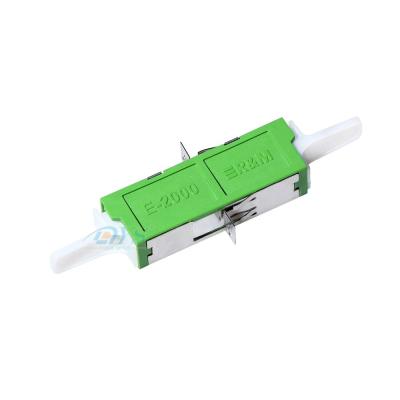 China Acoplador plástico simples original do adaptador da fibra ótica do único modo de R&M E2000/APC E2000/UPC com flange à venda