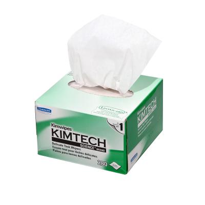 Chine Le nettoyage optique de connecteur de fibre de Kimtech 280PCS/Box/décapant de fibre usine/papier protégé de la poussière/Kimwipes à vendre