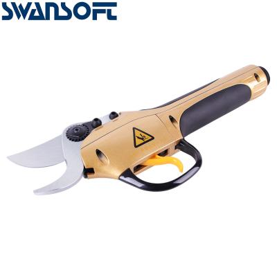 China Swansoft 30mm 36V Telescopic Fruit Electric Pruning Shears Electric Pruning Electric Scissors Tree Pruner Shears for sale