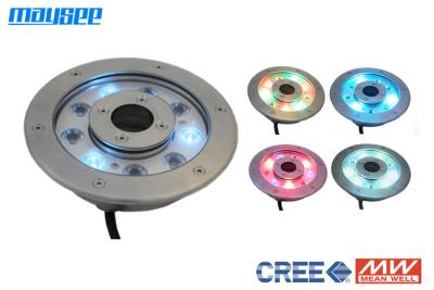 중국 외부 DC12V / 24V RGB 여러 가지 빛깔의 LED 분수 조명 높은 광도 판매용