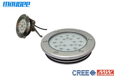 China Underwater Stainless Steel LED Dock Lights 18w / 54w with mixed RGB Cree LED for sale