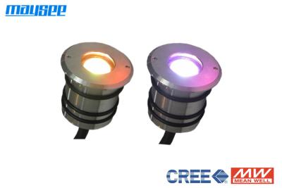 China Ultra - Thin Powerful IP68 3w RGB LED Decking Lights / RGB LED Outdoor Lighting for sale