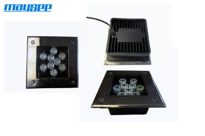 China High Bright Square 9x1w Embedded RGB LED Inground Lights For Outdoor for sale