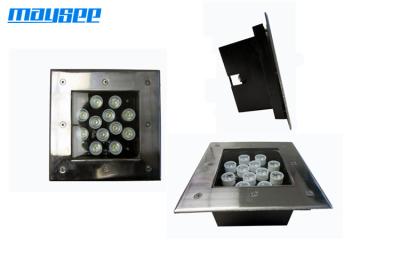China 12V LED Inground verlichting met geborsteld roestvrij staal Trim 9w 12w 18w Te koop