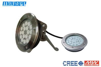 中国 高い発電 RGB LED のプール ライト IP68 の 54W LED のプール ライト、316L ステンレス鋼、 販売のため