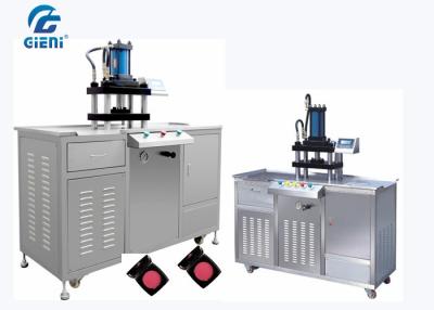 China Stainless Steel Cosmetic Powder Press Machine For Eyeshadow , Top to Bottom Press for sale