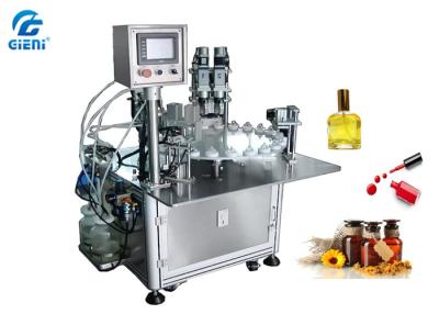 China Rotary Type Nail Polish Filling Machine PLC Control With 30 Bottles Per Minute for sale
