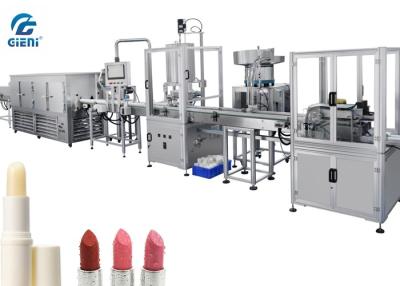China Full Automatic Lip Balm Filling Machine With Chilling Tunnel for sale