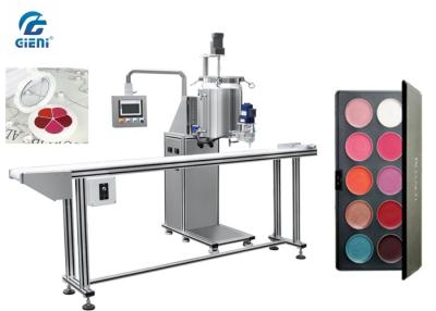 China Pan Type Lipstick Filling Machine With Conveyor , No Pan No Filling , 40-60pcs/Min Capacity for sale