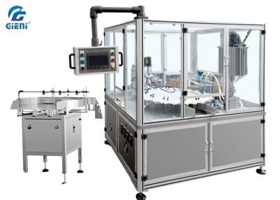 China O PLC controla o tipo giratório automático completo da máquina de enchimento da loção com tabela da volta à venda