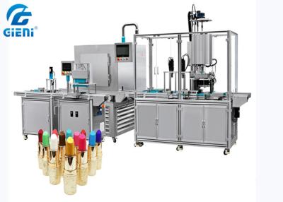 China 5 Nozzles Fully Silicone Cosmetic Filling Machine Lipstick Molding Machine With Cooling Tunnel for sale
