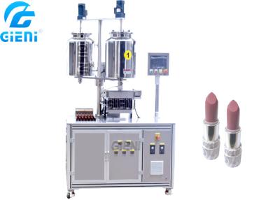 China Water Drop Sharpe Lipstick Filling Machine Metal 12 Nozzles Mold AC 220V for sale