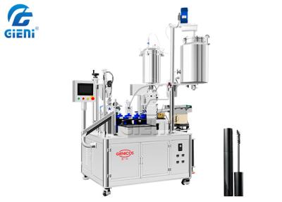 China Semi Automatic Rotary Filling And Capping Machine For Mascara Or Lip Gloss for sale