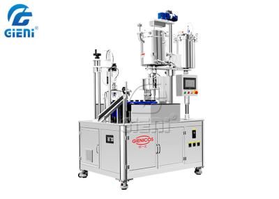 China 1-100ML Single Nozzle Rotary Type Mascara  Filling Machine 30PCS/M With 2 Tanks for sale