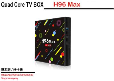 China 2018 Hot selling new technology H96 Max RK3328 Quad Core 2.0G 4G+64G android world tv box for sale