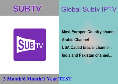China Subtv Support Full European like IT/UK/DE Canada Brazil Packages VOD EPG APK M3U Mag Supported for sale