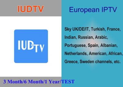 China IUDTV Support Italy Germany UK Turkish Indian African Channels Support APK Enigma2 Mag25X M3U for sale