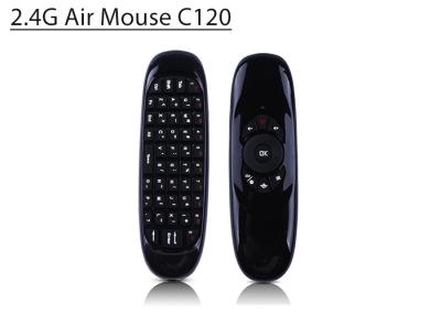 China 6 axes Gyroscope C120 2.4G Air Mouse Rechargeable Wireless Keyboard Remote Control for Android TV Box Computer for sale