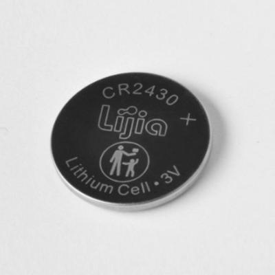 China CR2430 Lithium Battery 3V 270mAh Single Led Lights Battery for sale