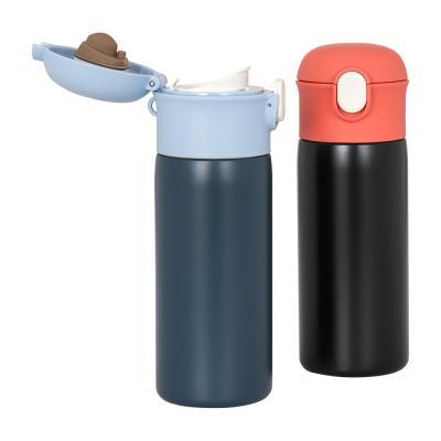 China Finger Touch Open Thermos Bottle Double Wall Stainless Steel for sale