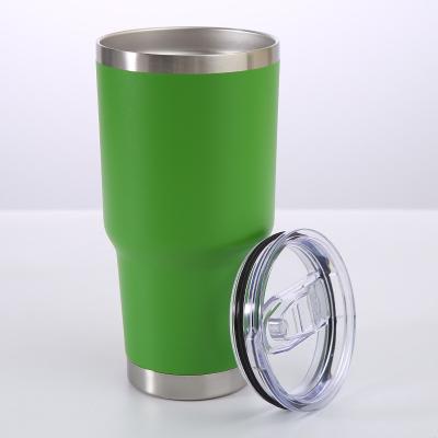 China Stainless Steel Car Travel Vacuum Insulated Tumblers With Straw Lids 30oz for sale