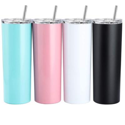 China 30 Oz Colorful Straight Vacuum Insulated Tumblers Travel Mugs for sale